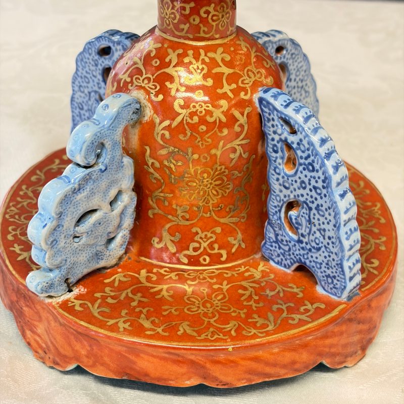 A Chinese famille rose stand, later mounted as lamp - 图18