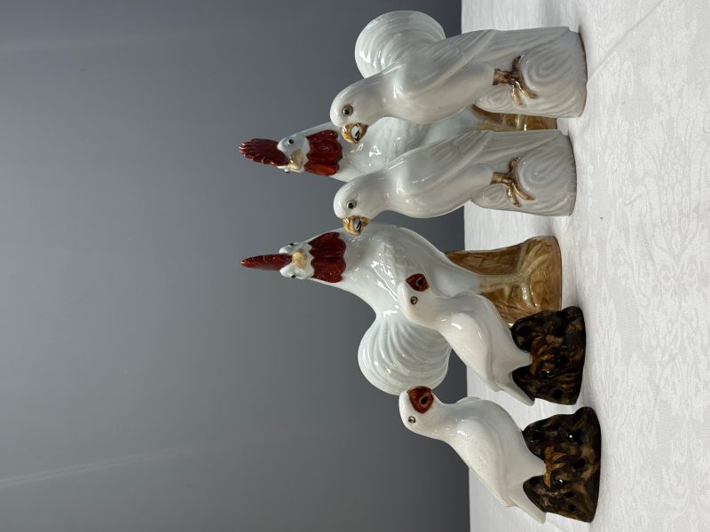 Three pairs of Chinese white-glazed birds - 图20