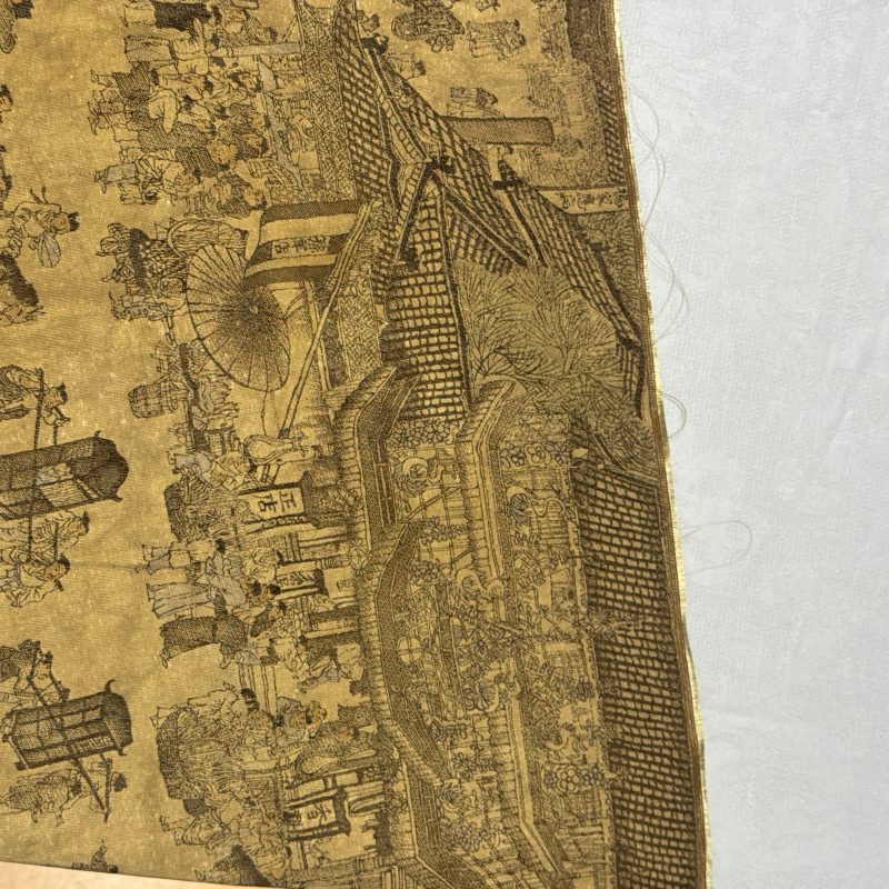 清明上河圖 | A Chinese brocade 'Qing Ming Shang He Tu 清明上河圖' panel - 图6