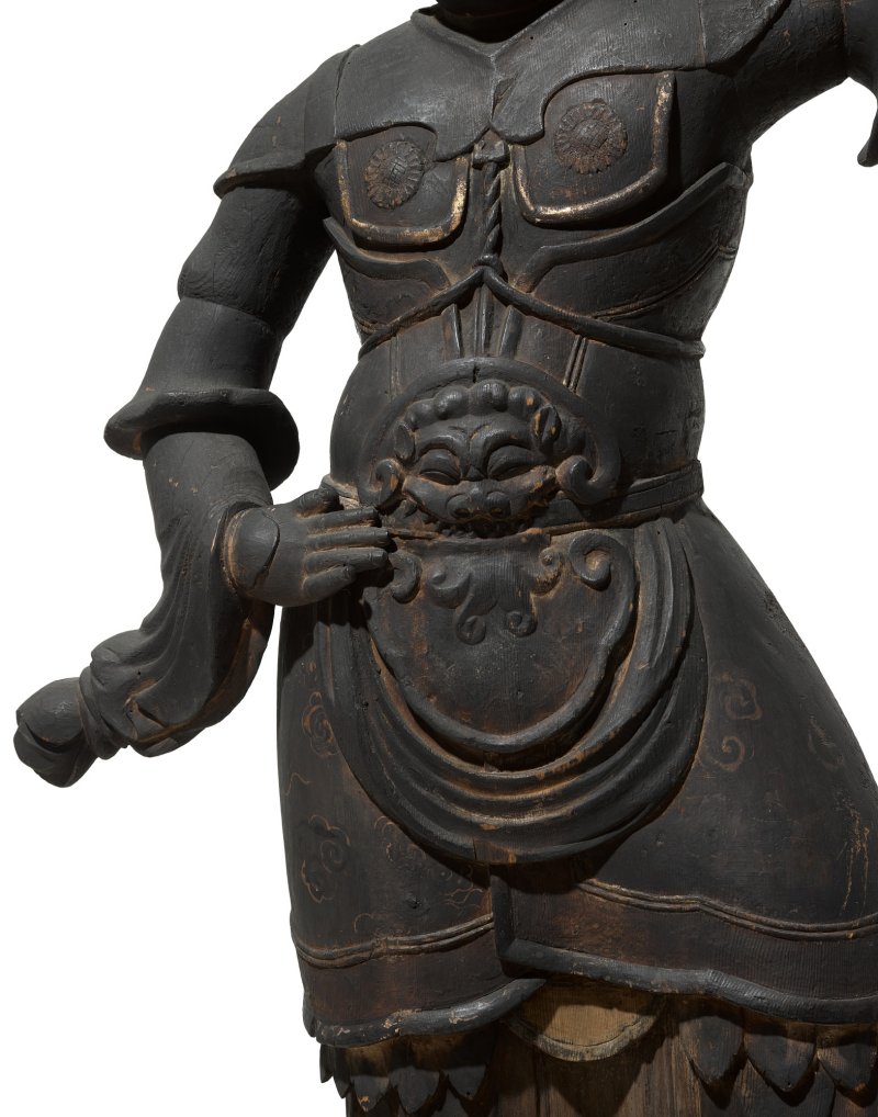 Two wood sculptures of Jikokuten and Zochoten, Heian period, 10th – 11th century | 木造二天王立像（ 持国天・ 増長天）平安時代中期　10～11世紀 - 图6