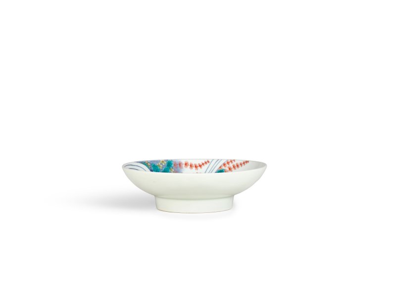 A porcelain dish, Nabeshima ware, Hizen, Edo period, early 18th century | 色絵流水藻文皿　肥前　鍋島藩窯　江戸時代中期　18世紀前半 - 图2