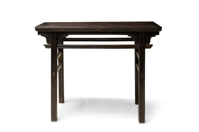 A zitan recessed-leg wine table - 图2