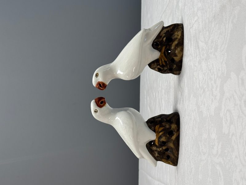 Three pairs of Chinese white-glazed birds - 图21
