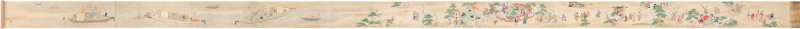 Tamura Suio (fl. 1681-1736), Cherry blossom viewing and pleasure boats, Edo period, early 18th century | 田村水鷗　花見舟遊図巻　江戸時代中期　18世紀前半 - 图10