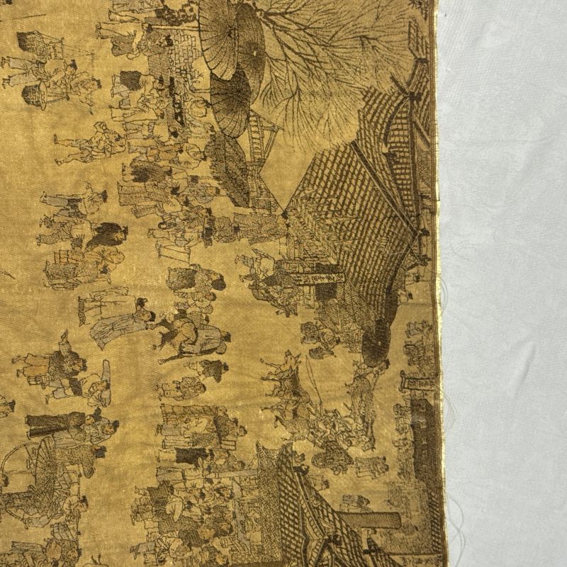 清明上河圖 | A Chinese brocade 'Qing Ming Shang He Tu 清明上河圖' panel - 图7
