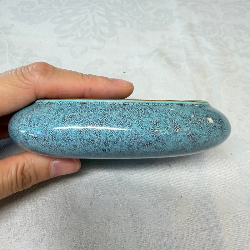 A Chinese robin’s egg-glazed 'Chilong' square brush pot and a brush washer - 图11