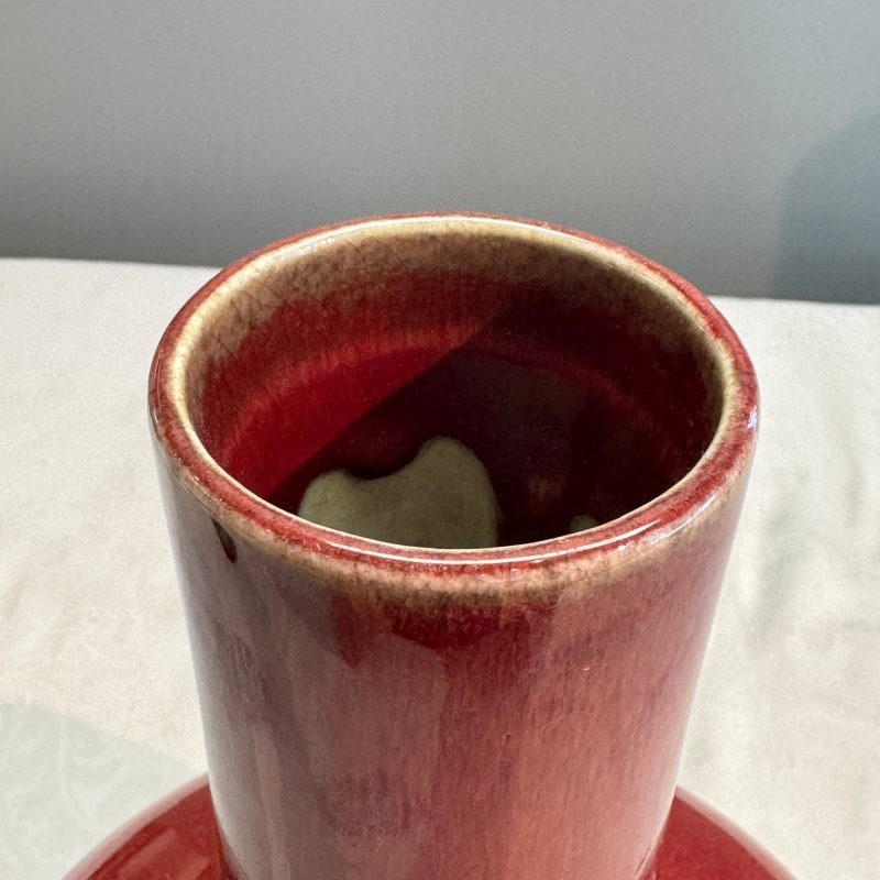 A Chinese copper-red-glazed bottle vase - 图14