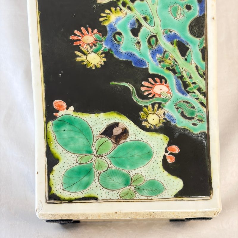 A Chinese famille noire square vase with birds among flowering branches - 图21