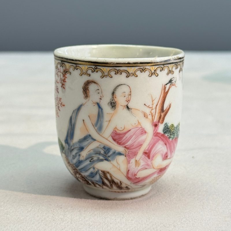 Three fine Chinese famille rose export porcelain cups - 图10