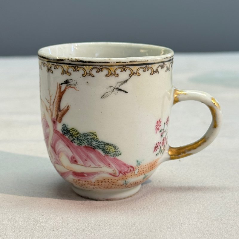 Three fine Chinese famille rose export porcelain cups - 图11