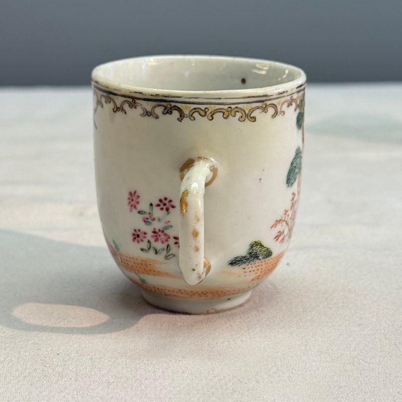 Three fine Chinese famille rose export porcelain cups - 图12