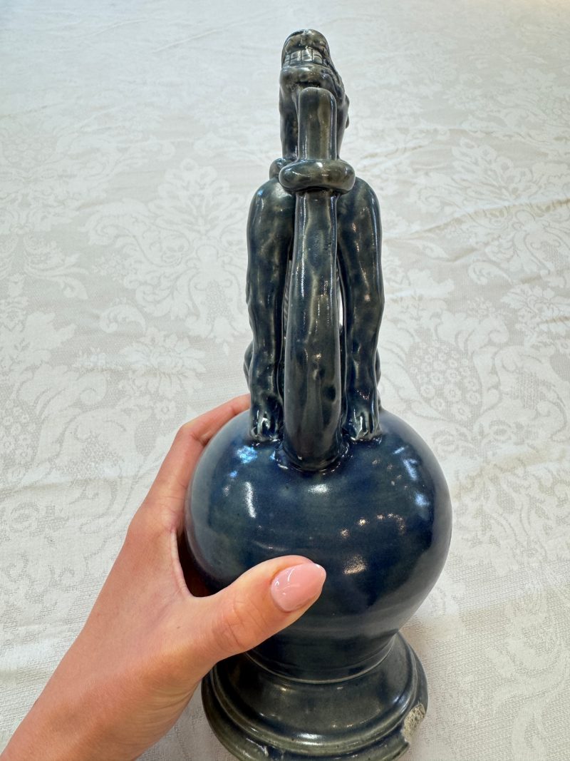 A Vietnamese or Annamese blue-glazed 'Qilin' ewer - 图10