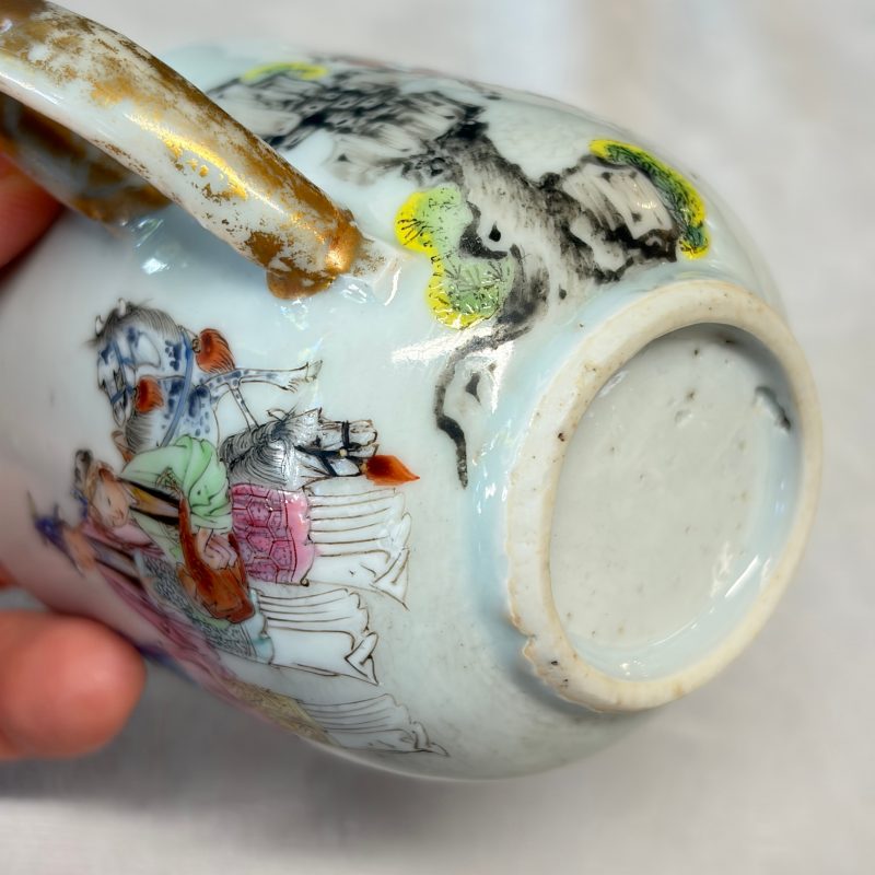 A fine Chinese famille rose cup and saucer with narrative design - 图32