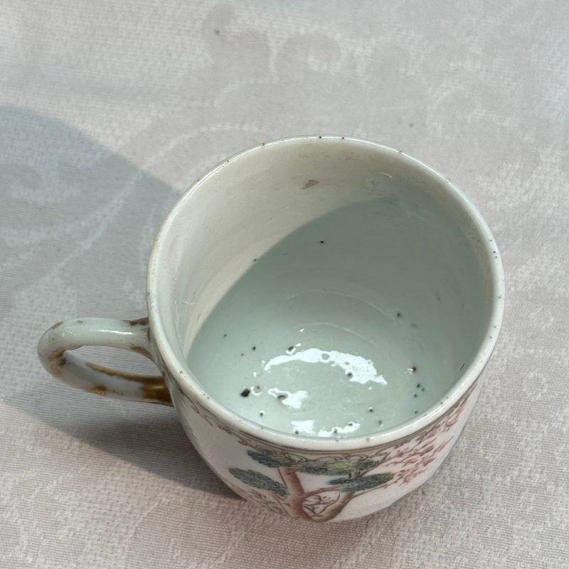 Three fine Chinese famille rose export porcelain cups - 图14