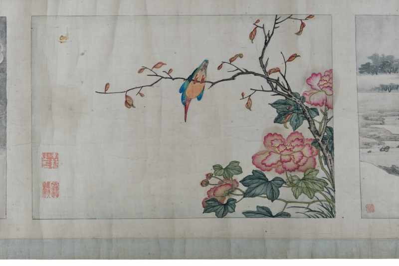 A long handscroll composed of fifteen various paintings - 图27