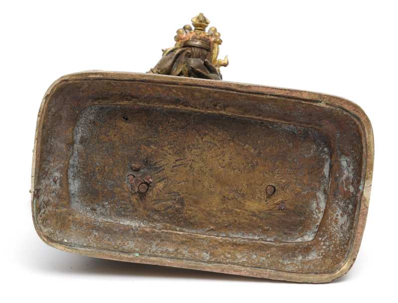 A parcel gilt-bronze figure of Yamantaka Vajrabhairava and Vajravetali - 图9
