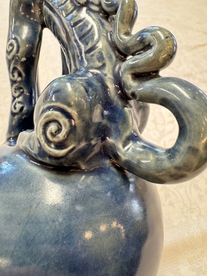 A Vietnamese or Annamese blue-glazed 'Qilin' ewer - 图13