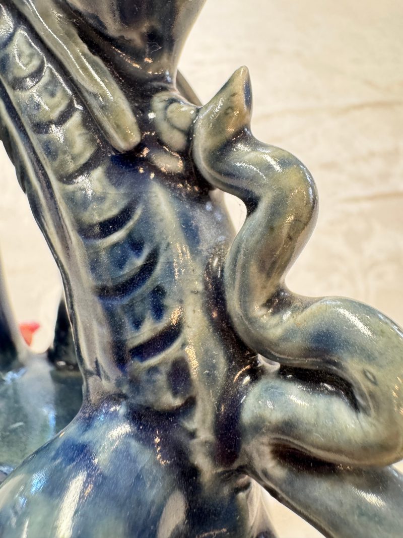 A Vietnamese or Annamese blue-glazed 'Qilin' ewer - 图14