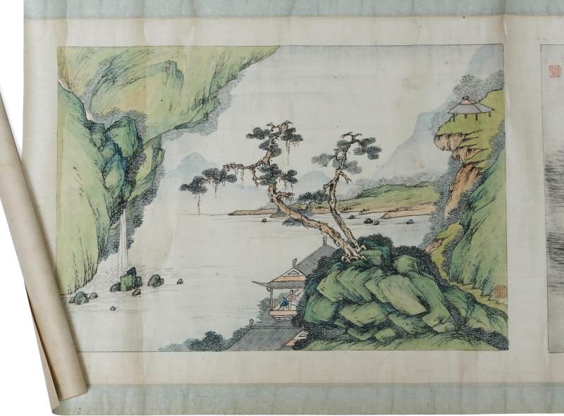 A long handscroll composed of fifteen various paintings - 图39