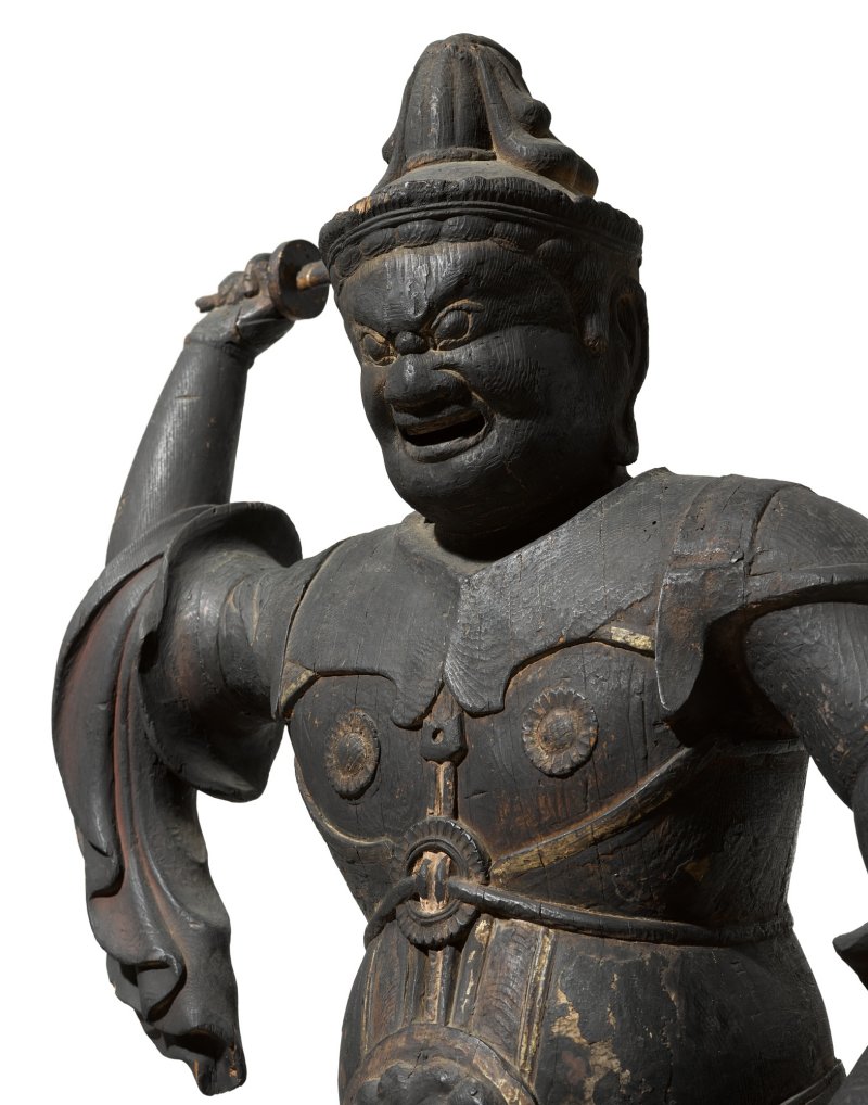 Two wood sculptures of Jikokuten and Zochoten, Heian period, 10th – 11th century | 木造二天王立像（ 持国天・ 増長天）平安時代中期　10～11世紀 - 图8