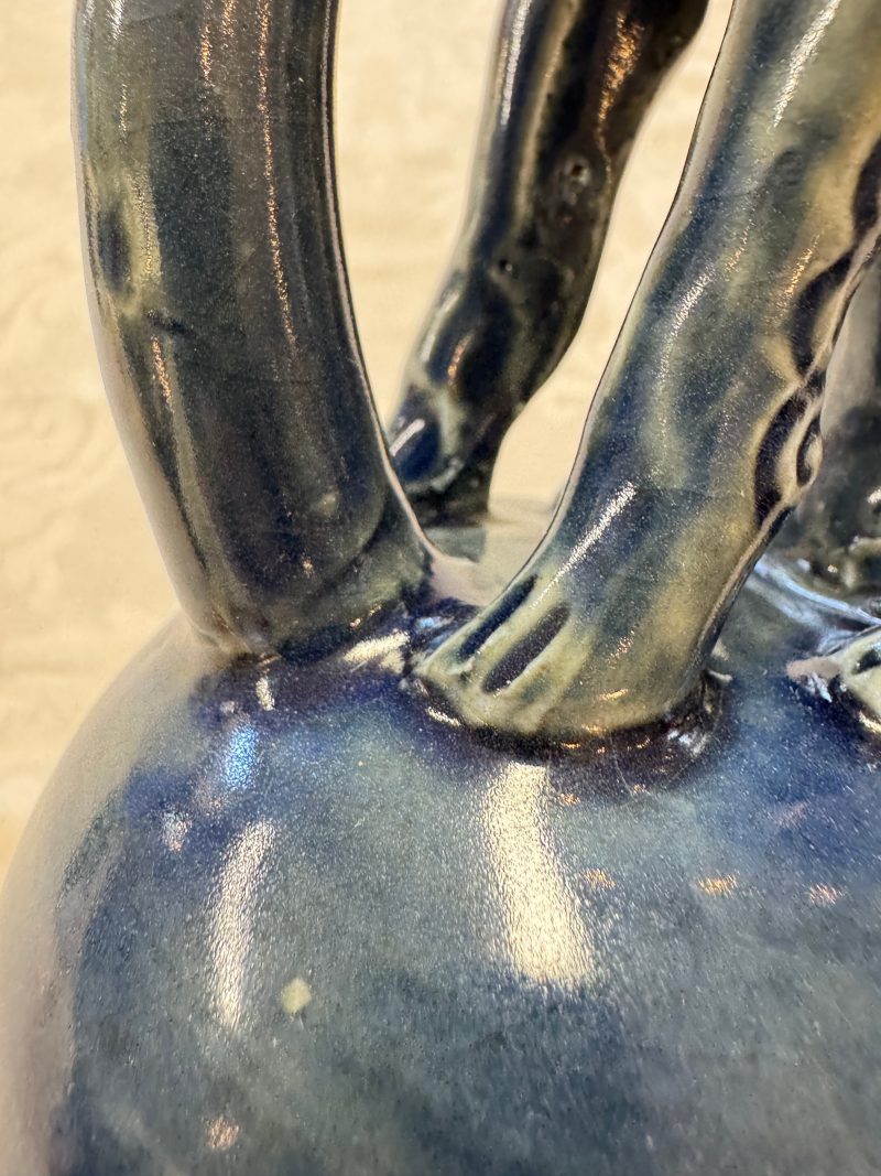 A Vietnamese or Annamese blue-glazed 'Qilin' ewer - 图16