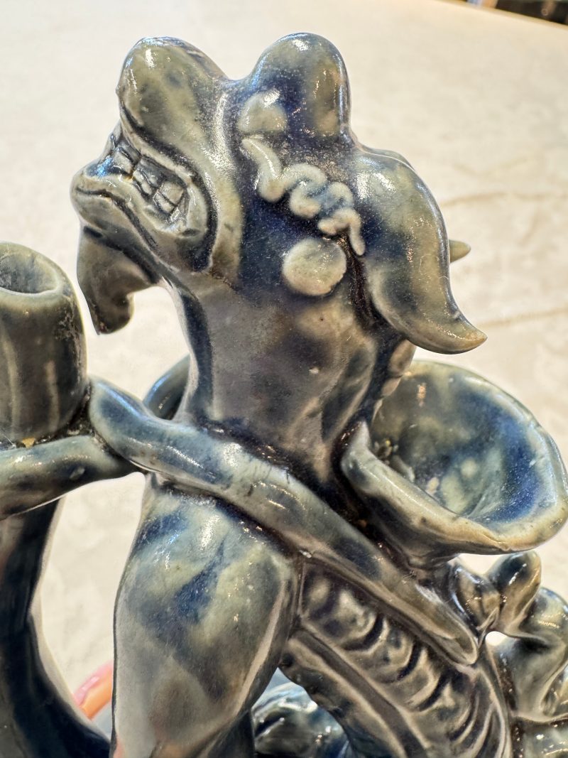 A Vietnamese or Annamese blue-glazed 'Qilin' ewer - 图15