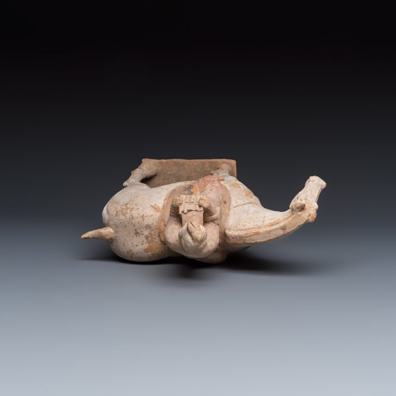 Two Chinese painted pottery 'Horserider' groups - 图6