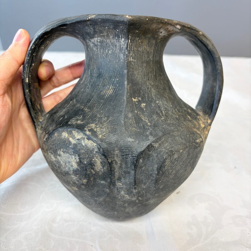 Two Chinese Sichuan black burnished pottery amphoras - 图16