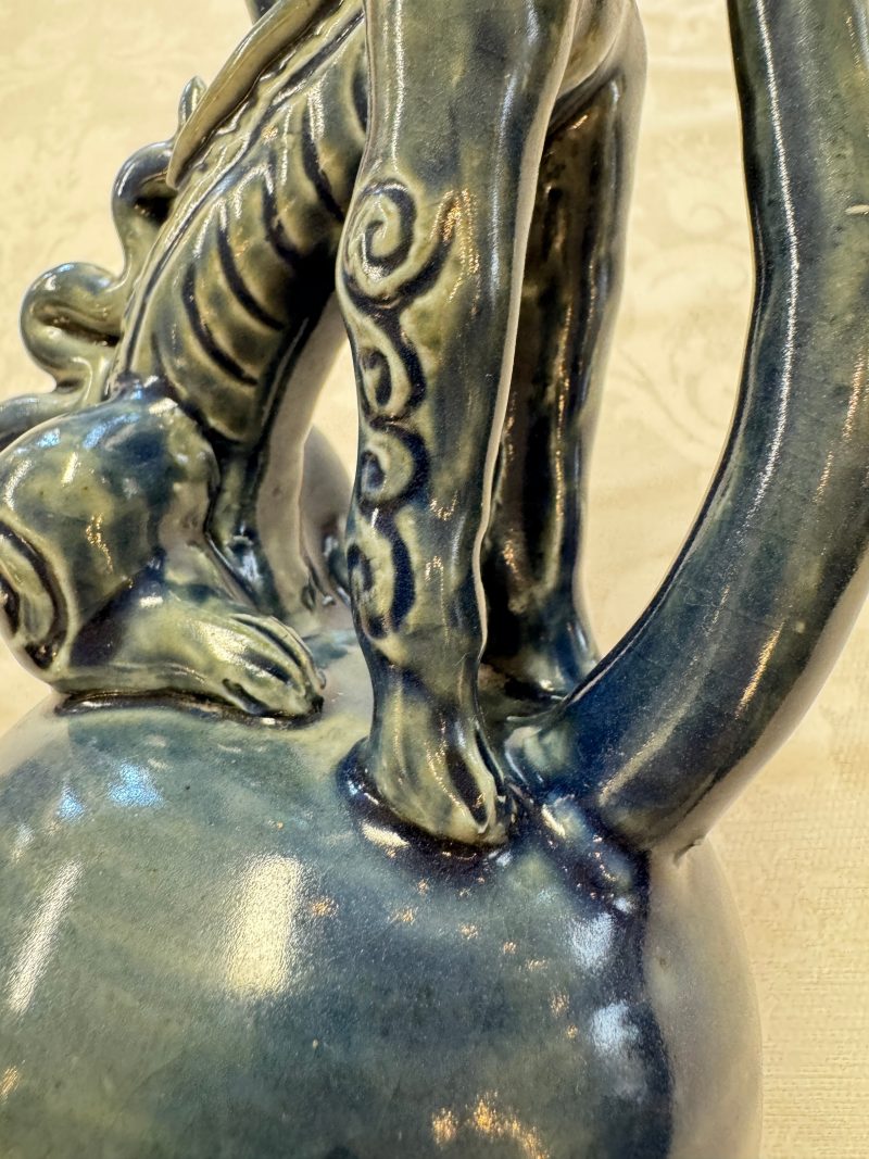 A Vietnamese or Annamese blue-glazed 'Qilin' ewer - 图18
