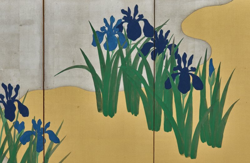 Kamisaka Sekka (1866-1942), Irises, Taisho – Showa period, early 20th century | 神坂雪佳　燕子花図屏風　大正～昭和時代前期　20世紀前半 - 图4