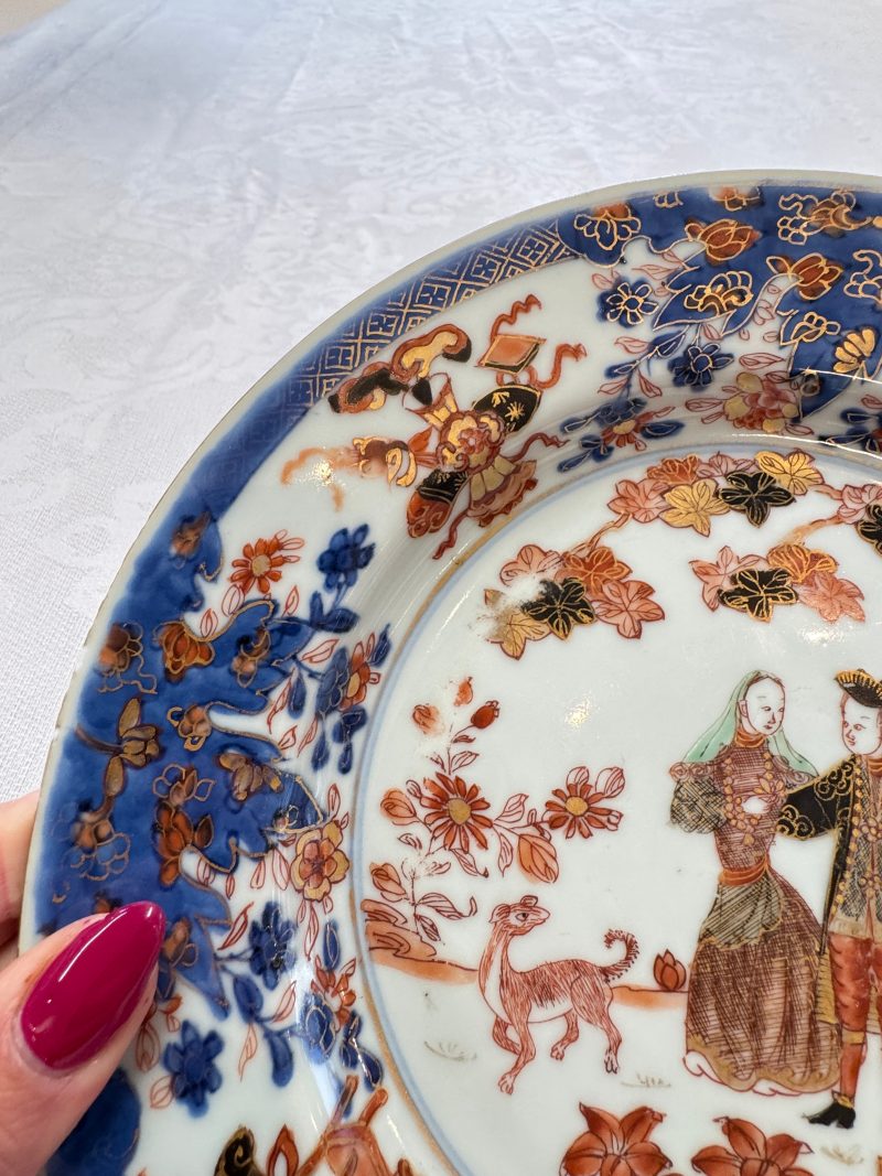 A pair of Chinese verte-Imari 'Governor Duff' plates - 图6