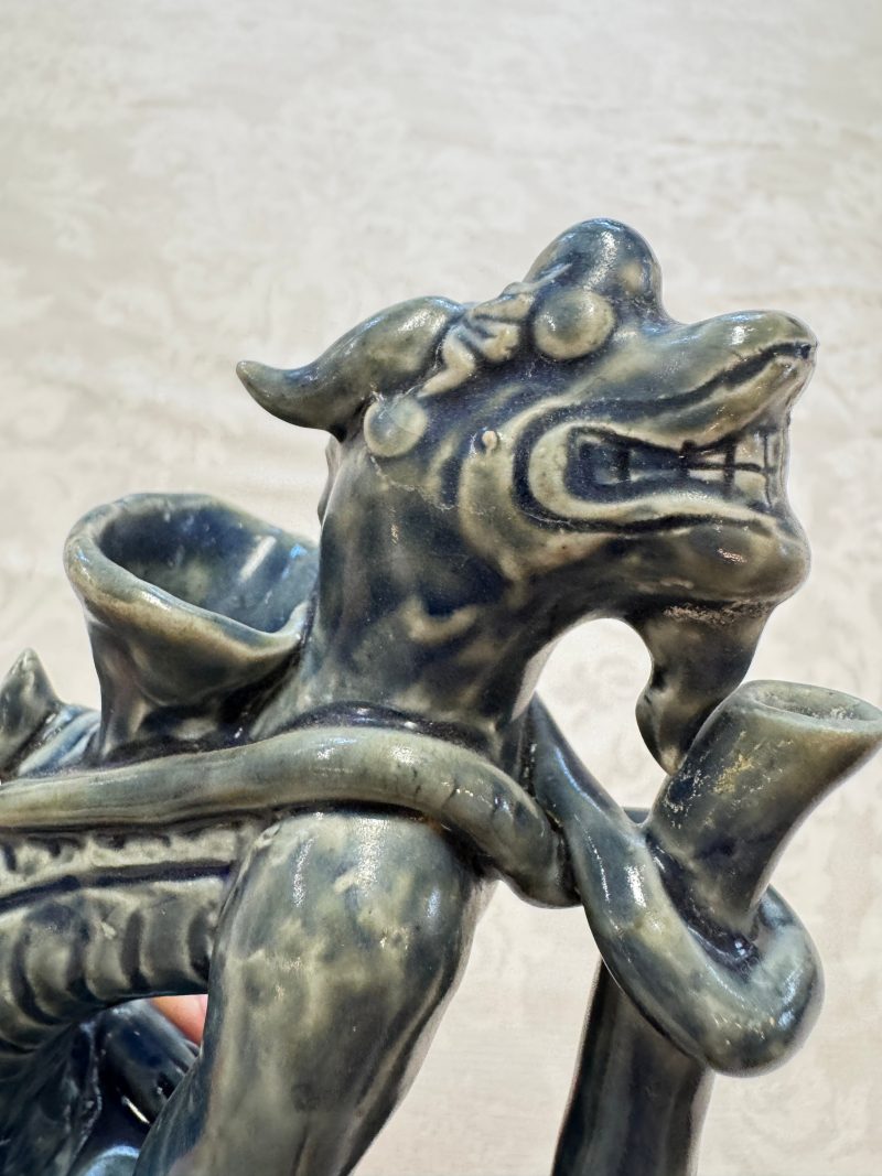 A Vietnamese or Annamese blue-glazed 'Qilin' ewer - 图19