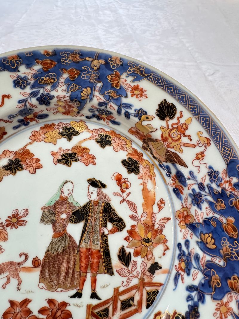 A pair of Chinese verte-Imari 'Governor Duff' plates - 图7