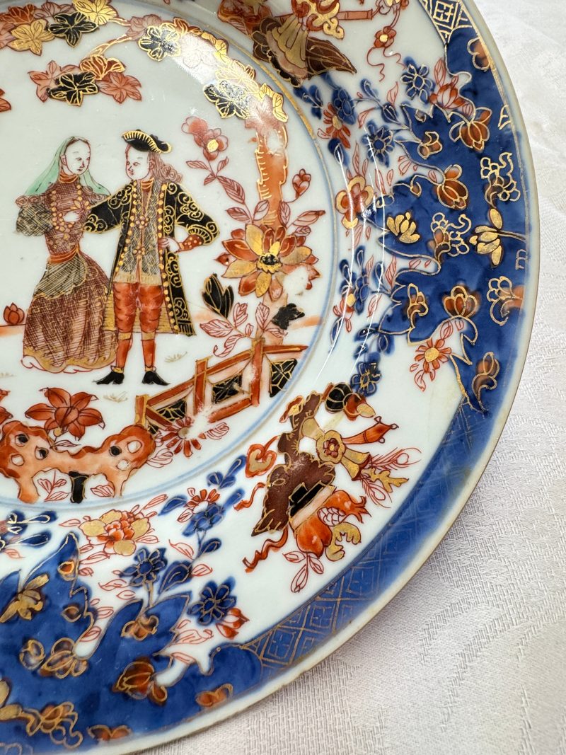 A pair of Chinese verte-Imari 'Governor Duff' plates - 图8