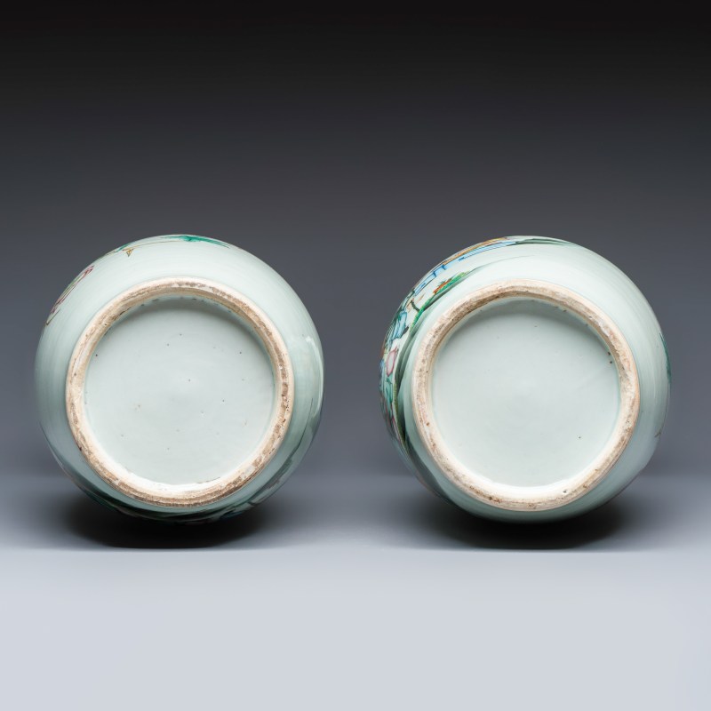 A pair of Chinese famille rose 'Immortals' vases - 图7