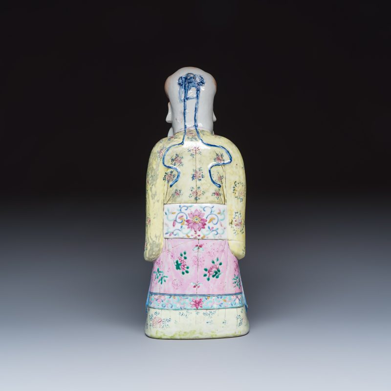 A Chinese famille rose figure of Shoulao - 图4