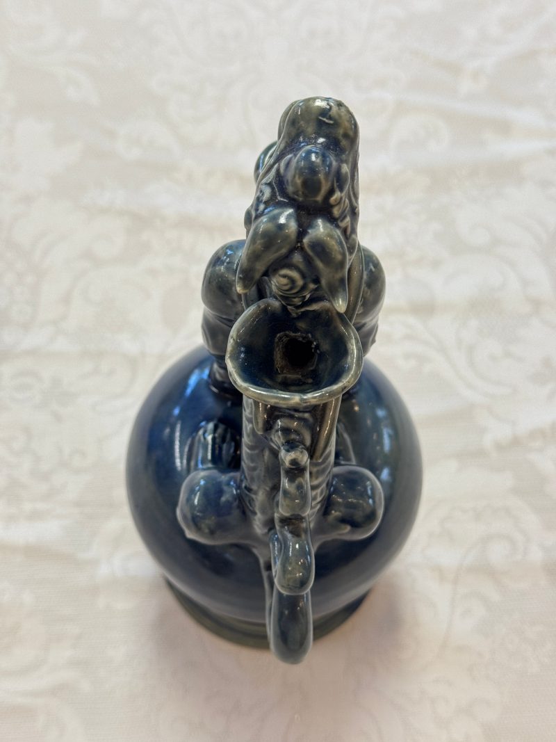 A Vietnamese or Annamese blue-glazed 'Qilin' ewer - 图21