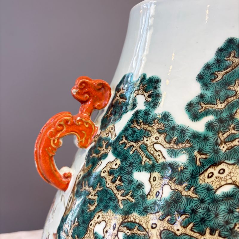 A large Chinese famille rose '100 deer' 'hu' vase - 图11