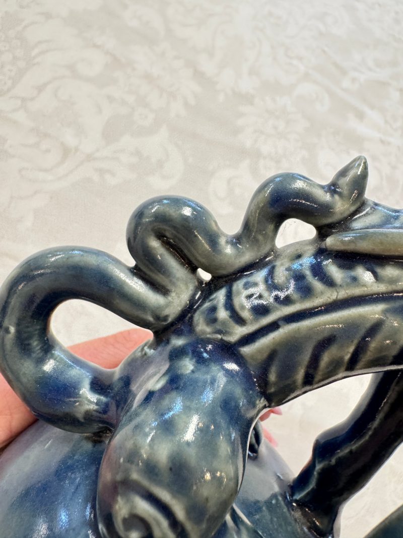 A Vietnamese or Annamese blue-glazed 'Qilin' ewer - 图20