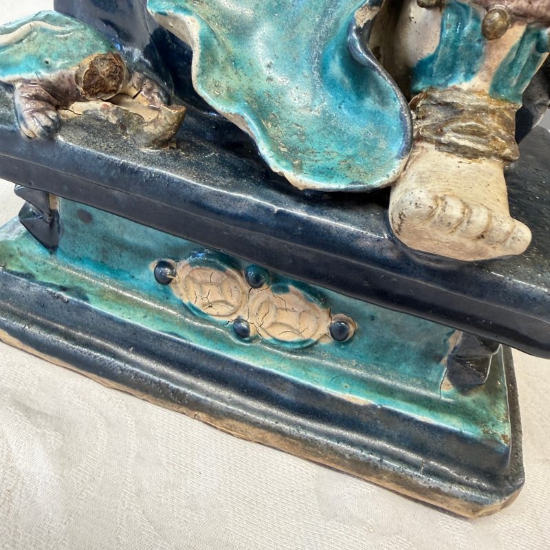A Chinese Fahua-glazed stoneware model of Zhenwu - 图20
