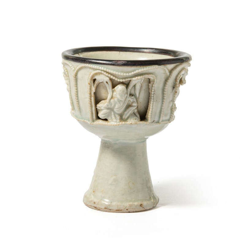 A Qingbai stem cup - 图1