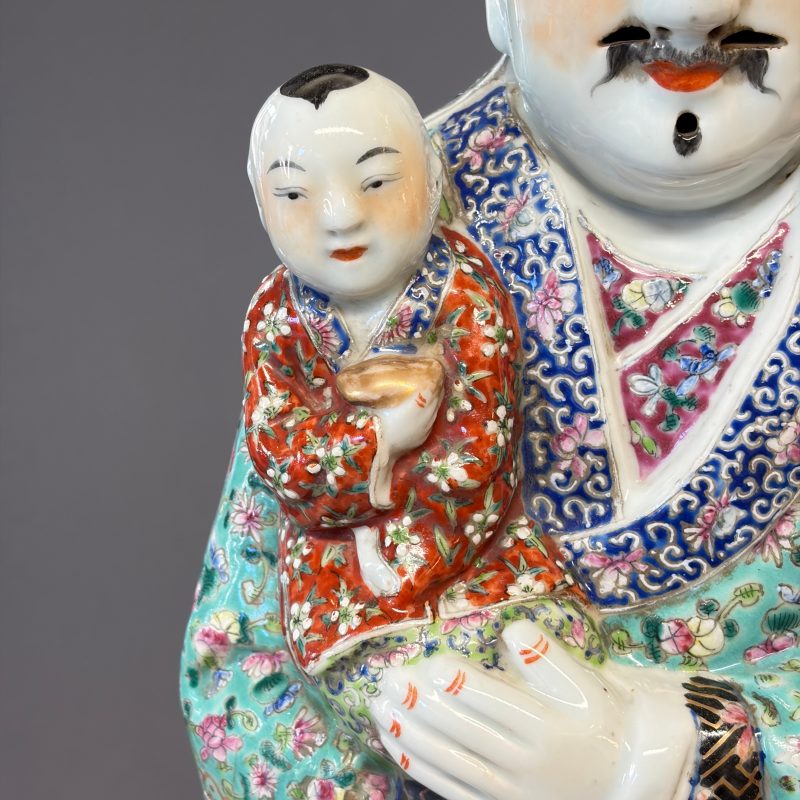 A large Chinese famille rose figure of Fu Xing - 图10