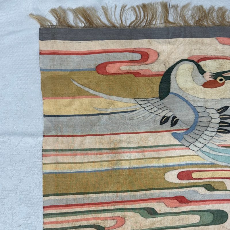 A Chinese kesi 'Deer, Crane and Dragon' panel - 图12