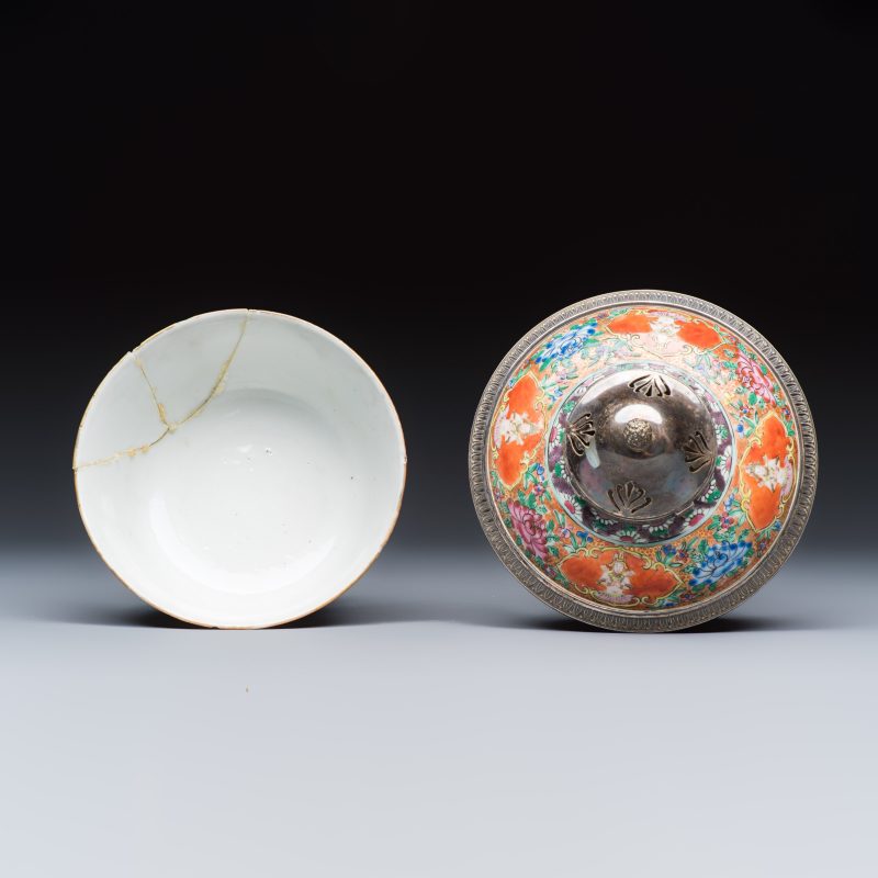 A group of nine Chinese Bencharong wares for the Thai market - 图6