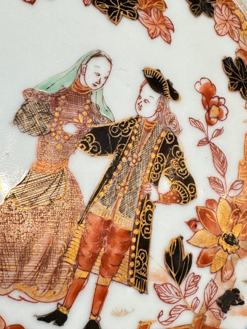 A pair of Chinese verte-Imari 'Governor Duff' plates - 图10