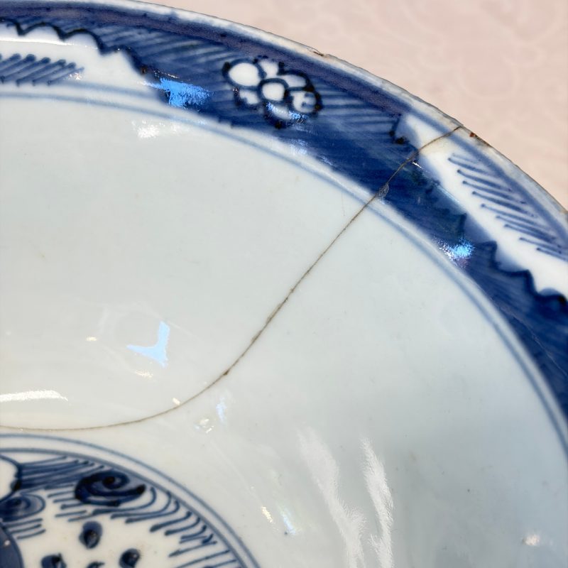 A Chinese blue and white 'Shoulao and Eight Immortals' bowl - 图15