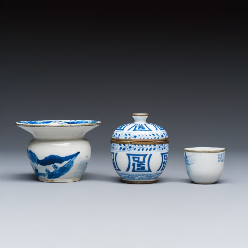 Nine Chinese blue and white wares for the Southeast Asian market, including Bleu de Hue - 图18