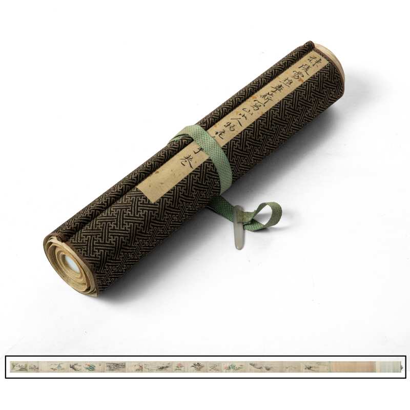 A long handscroll composed of fifteen various paintings - 图2