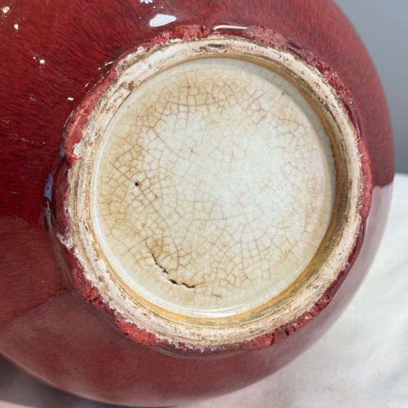 A Chinese copper-red-glazed bottle vase - 图15