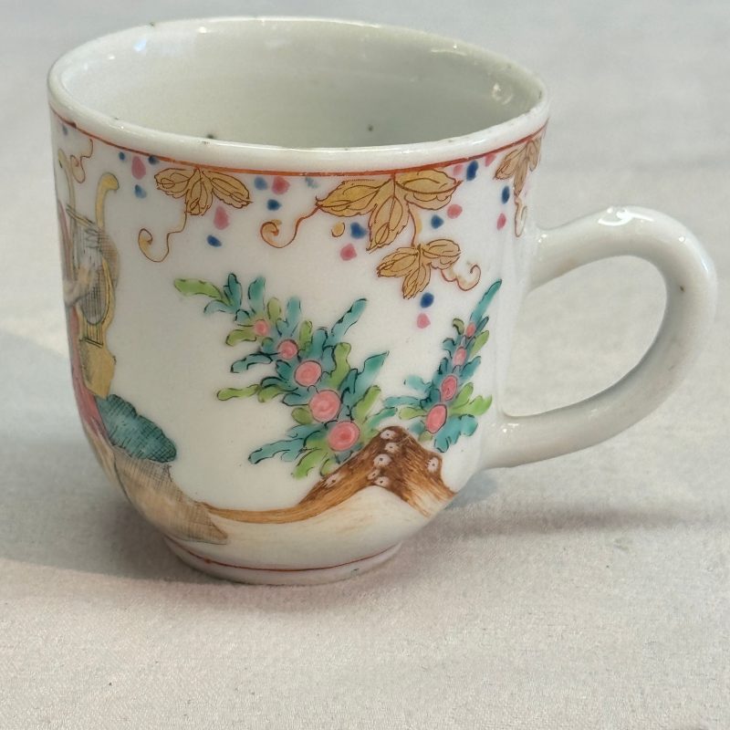 Three fine Chinese famille rose export porcelain cups - 图28
